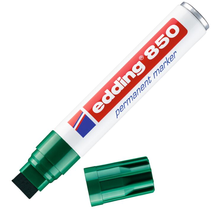 Edding 850 Rectangle Nib Permanent Marker - Green