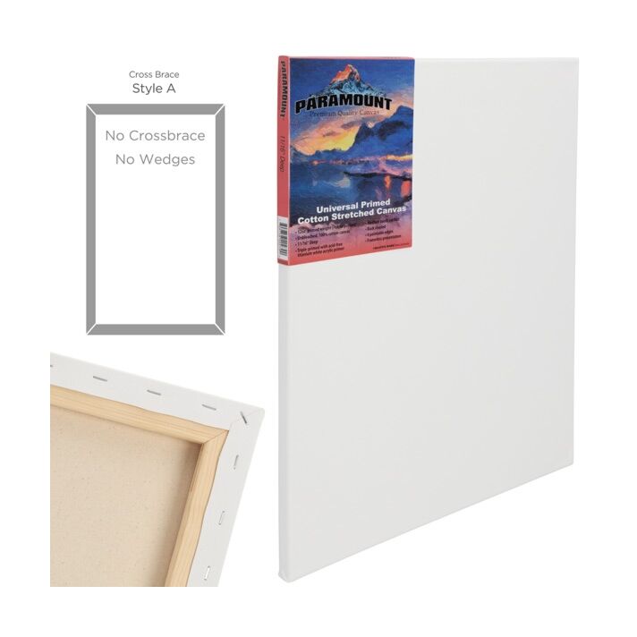 Paramount Canvas 4X6" 11/16" Deep Cotton Stretched Canvas