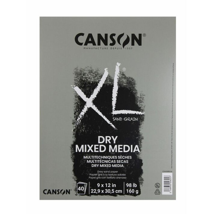 Canson XL Dry Mixed Media Pad - 9x12 - Gray