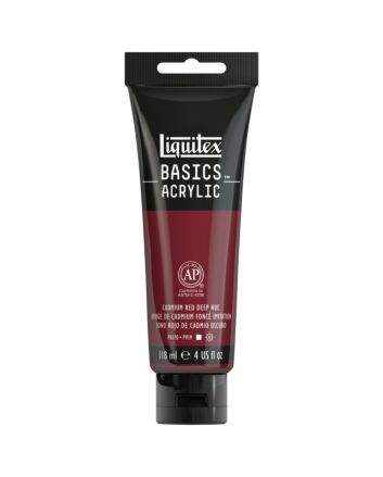Liquitex Basics Acrylic - 4oz - Cadmium Red Deep Hue