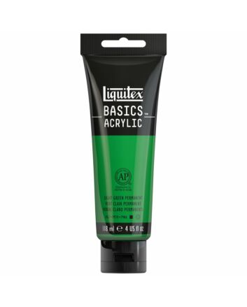 Liquitex Basics Acrylic - 4oz - Permanent Green Light