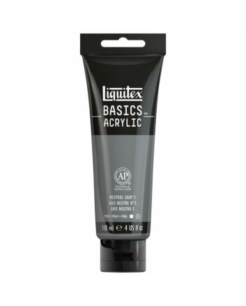 Liquitex Basics Acrylic - 4oz - Neutral Gray 5