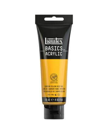 Liquitex Basics Acrylic - 4oz - Cadmium Yellow Deep Hue