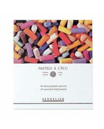 Sennelier Soft Pastels Cardboard Box Set of 40 Half Stick - Assorted Colors