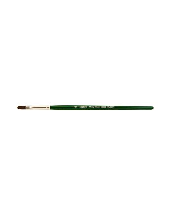 Silver Brush Ruby Satin Synthetic Bristle - Short Handle - Filbert - Size 6