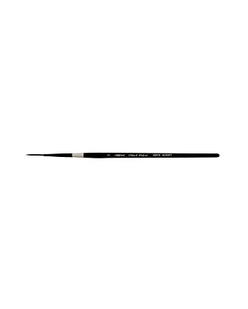 Silver Brush Black Velvet - Script - Size 1