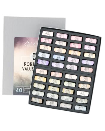 Jack Richeson Hand Rolled Soft Pastel - Portrait Set of 40 (Value 8-10)