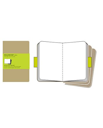 Moleskine Cahier Plain Pocket 3-Pack Kraft