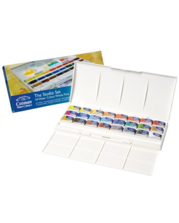 Winsor & Newton Cotman Water Colour Studio Set of 24 Whole Pans