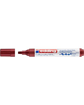 Edding 1455 Calligraphy Marker - Crimson Lake