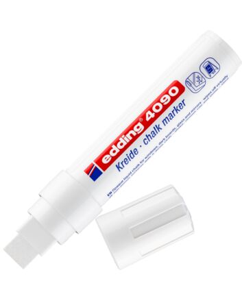 Edding 4090 Jumbo Chalk Marker - White