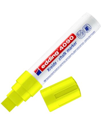 Edding 4090 Jumbo Chalk Marker - Neon Yellow