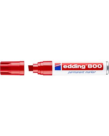 Edding 800 Square Nib Permanent Marker - Red