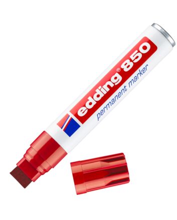 Edding 850 Rectangle Nib Permanent Marker - Red