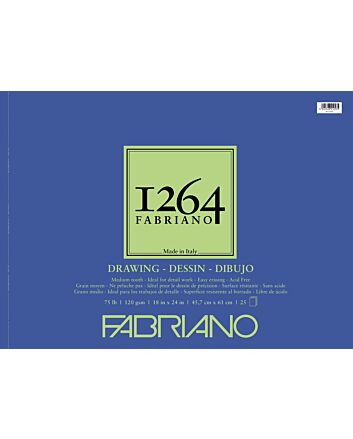 Fabriano 1264 Drawing Pad Wire Bound 75LB 18x24