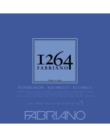 Fabriano 1264 Watercolor Pad 140CP 8x8