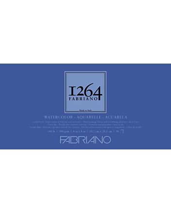 Fabriano 1264 Watercolor Pad 140CP 4x8