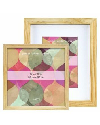 MCS Art Frames - Natural Wood - 12x16 Frame - 8x12 Mat