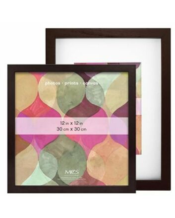 MCS Art Frames - Walnut Wood - 12x16 Frame - 8x12 Mat