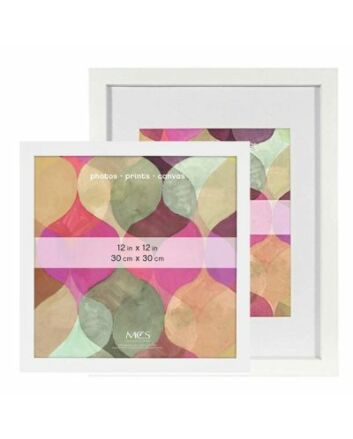 MCS Art Frames - White Wood - 12x16 Frame - 8x12 Mat