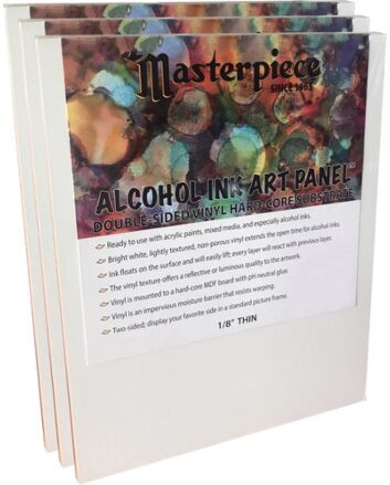 Masterpiece 5x5" Alcohol Ink Art Panel 1/8" Thin 3-Pack