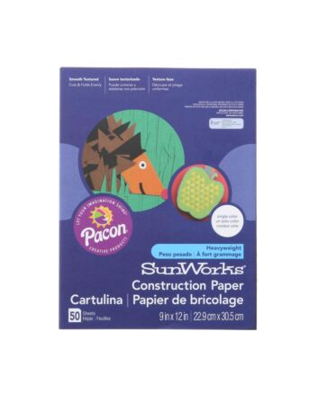 Heavy Construction Paper 9x12 50-Sheets Black