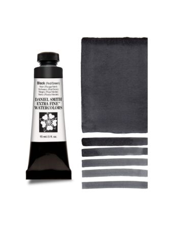 Daniel Smith Watercolor 15ml - Black (Red and Green)