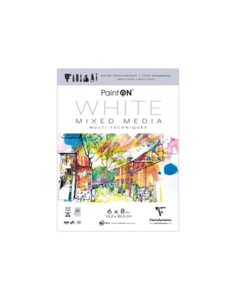 Clairefontaine PaintON Mixed Media Pad White - 6x8