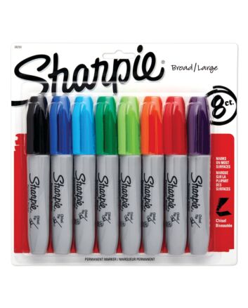 Sharpie Permanent Marker Chisel - Set of 8