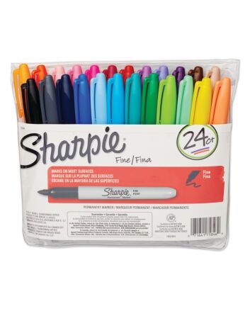 Sharpie Permanent Marker Fine - Set of 24 Fine