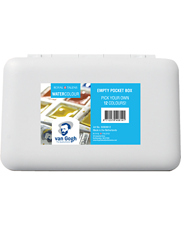 Van Gogh Watercolor Empty Box 12 Half Pan